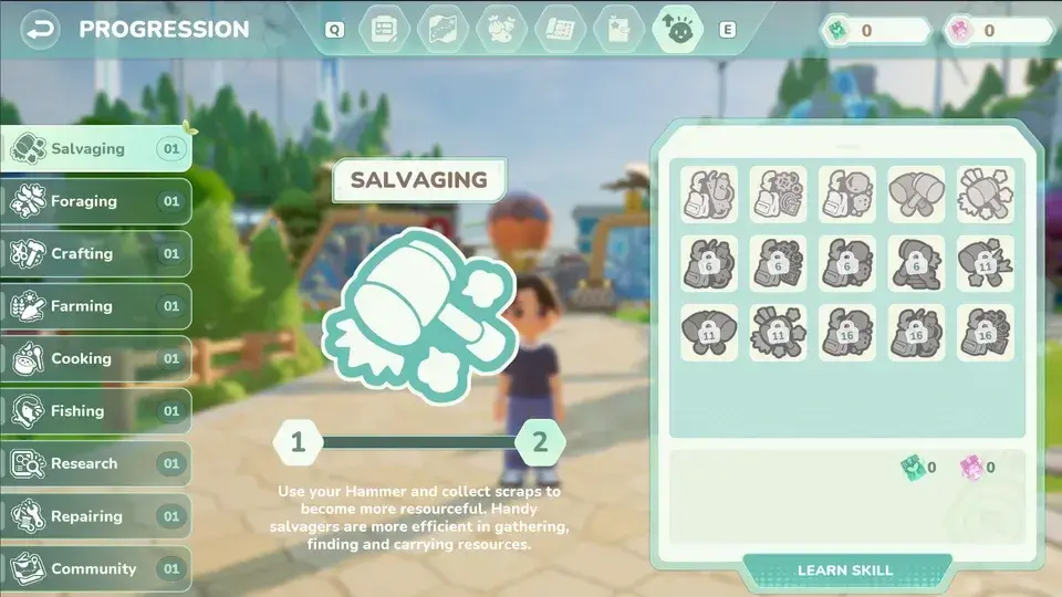 Loftia proficiency and Perk interface preview