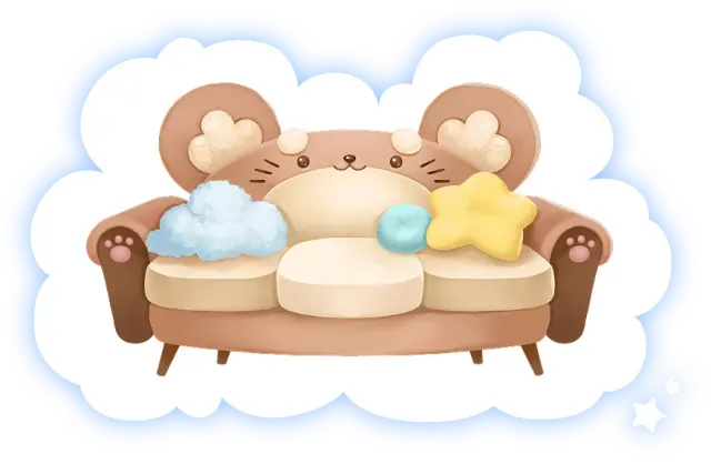 Official artwork of the Loftia Pebble Couch reward
